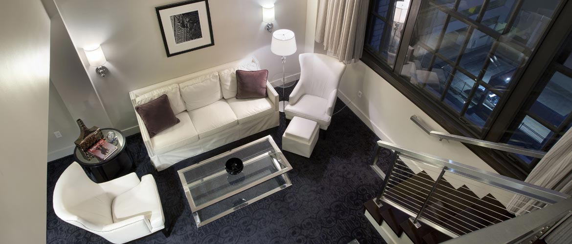 Ambassador Hotel Loft Suite Upper Level